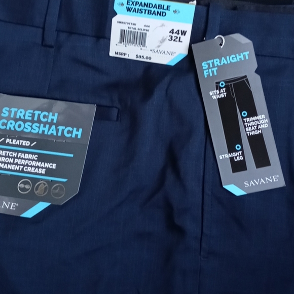 Savane Big & Tall Stretch Crosshatch dress pants - Picture 2 of 7